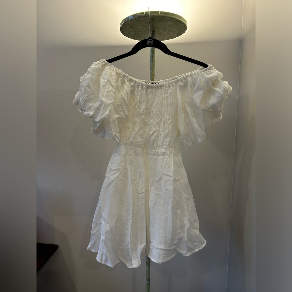 Beginning Boutique Paradise Puff Sleeve Mini Dress